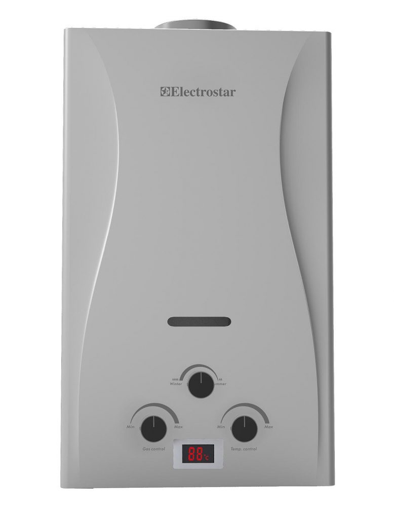 Gas Water Heater Silver 10L Electrostar